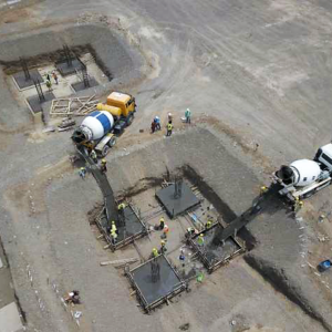 Pouring Concrete in Gantry (500 KV Area) Nowshera